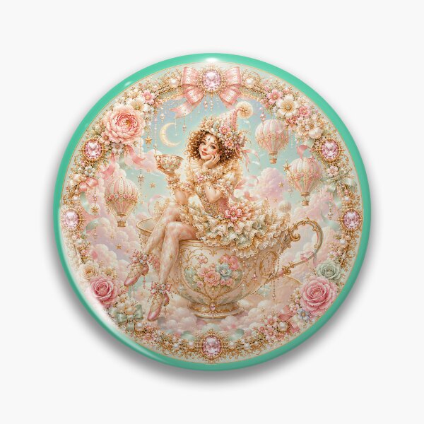 Item preview, Tea Party in the Clouds – Jeweled Teacup Circus Clown designed and sold by sunbowjp stadio.