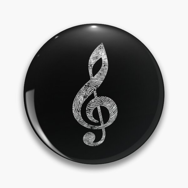 Item preview, Treble Clef Music Symbol Minimalist Black and White Design designed and sold by inkoutninja.