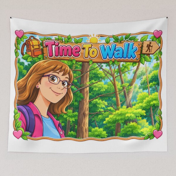 Item preview, Time To Walk – Forest Hiker Adventure designed and sold by kdhill.