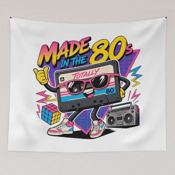 Item preview, Made in the 80s Retro Cassette designed and sold by RosieKingArt.
