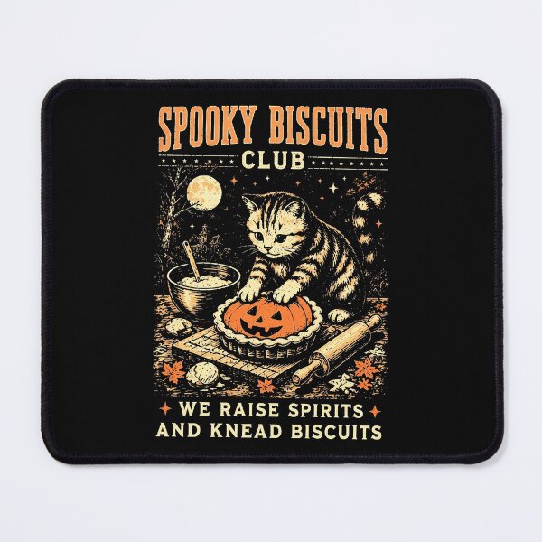 Item preview, Spooky biscuits club we raise spirits and knead biscuits, Black Cat Halloween Fall Spooky Season designed and sold by sawczy-shop.