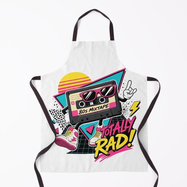 Item preview, Totally Rad 80s Mixtape Retro Cassette designed and sold by RosieKingArt.