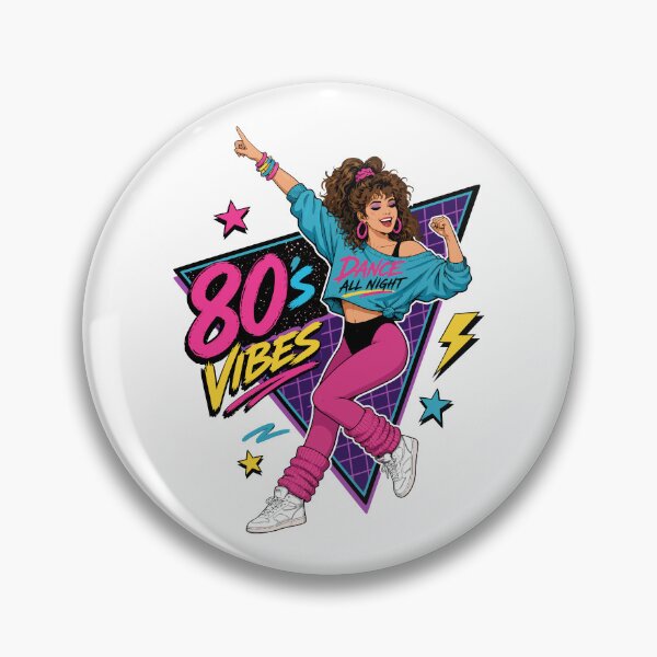 Item preview, Dance Like It’s 1985 Retro 80s Aerobics Girl designed and sold by RosieKingArt.