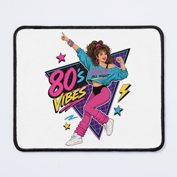 Item preview, Dance Like It’s 1985 Retro 80s Aerobics Girl designed and sold by RosieKingArt.
