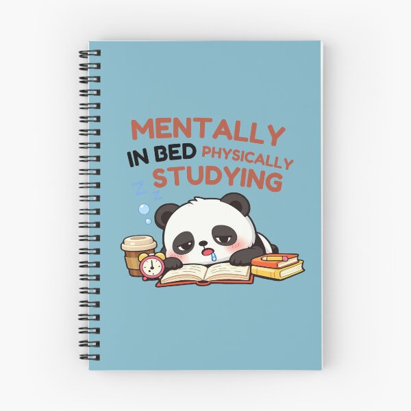 Item preview, Mentally in Bed, Physically Studying – Relatable Study Humor Design designed and sold by WallMuseStudio .