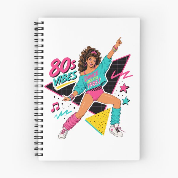 Item preview, 80s Vibes Dance All Night Retro Dance Girl designed and sold by RosieKingArt.