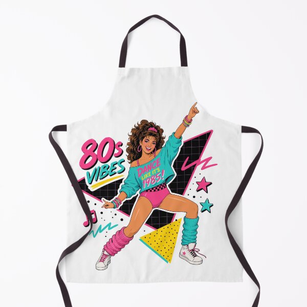 Item preview, 80s Vibes Dance All Night Retro Dance Girl designed and sold by RosieKingArt.