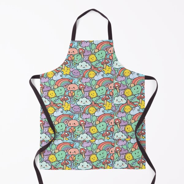 Item preview, Happy Doodle World | Cute Cartoon Seamless Pattern | Colorful Kawaii Print designed and sold by AP Digi Store.