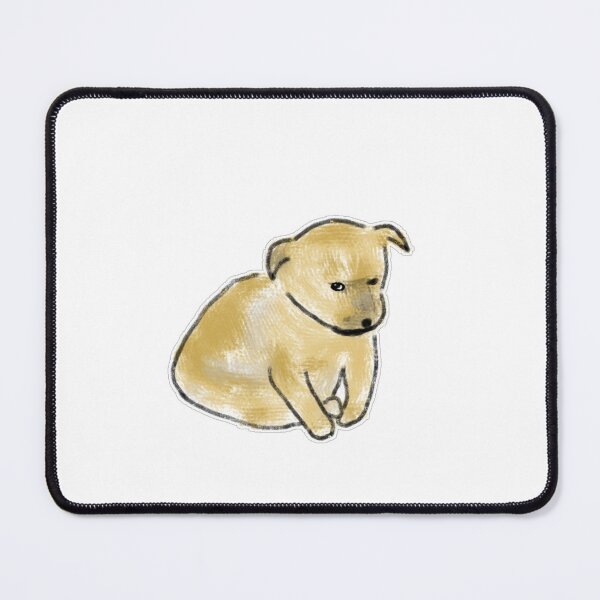Item preview, Cute Sitting Puppy Hand Drawn Dog Illustration designed and sold by raun.draw.