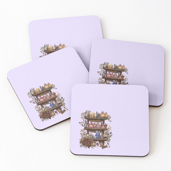 Item preview, Shelves of Love Potions - lilac background designed and sold by LottiesLuck.