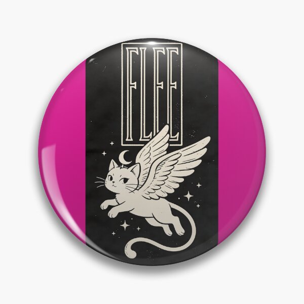 Item preview, Angel Cat Under the Crescent Moon - Flee designed and sold by KiraChie.