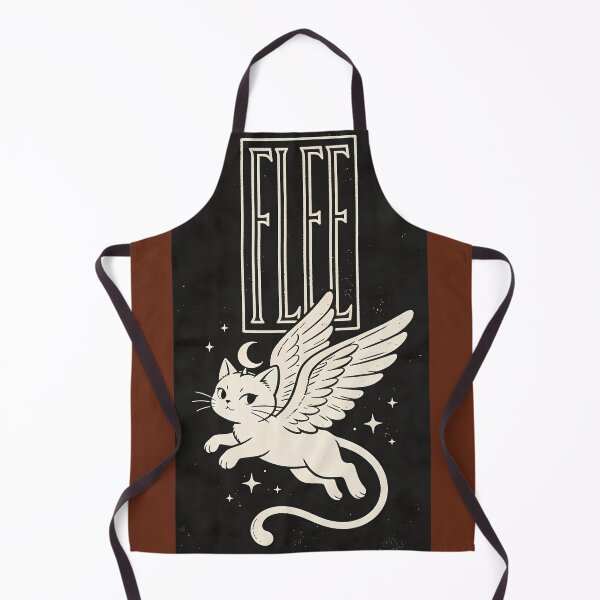 Item preview, Angel Cat Under the Crescent Moon - Flee designed and sold by KiraChie.