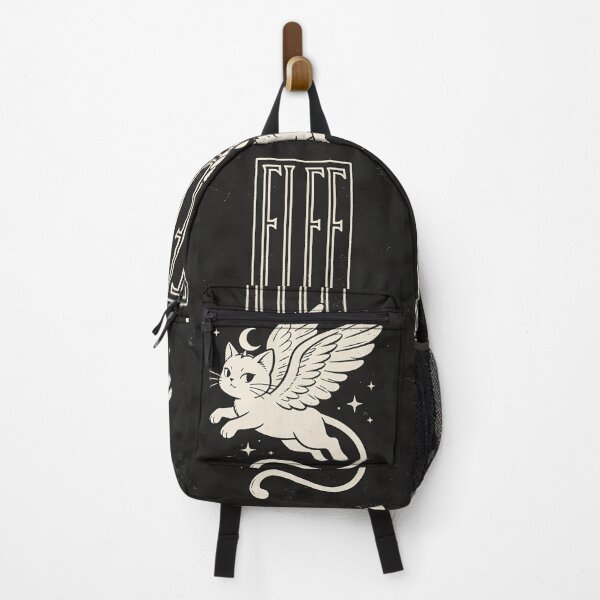 Item preview, Angel Cat Under the Crescent Moon - Flee designed and sold by KiraChie.
