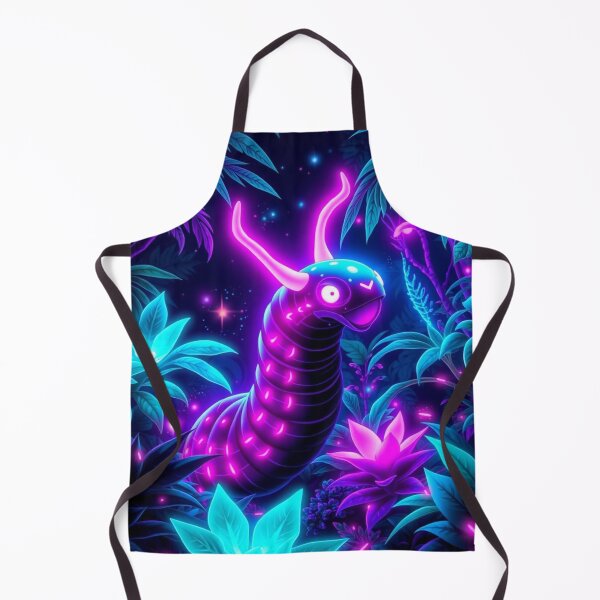 Item preview, Velvet Worm Glowing Cosmic Creature | Neon Night Forest Artwork designed and sold by MystiColo.