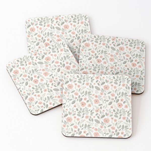 Item preview, pastel pattern of flowers and leaves designed and sold by Ruchi73.