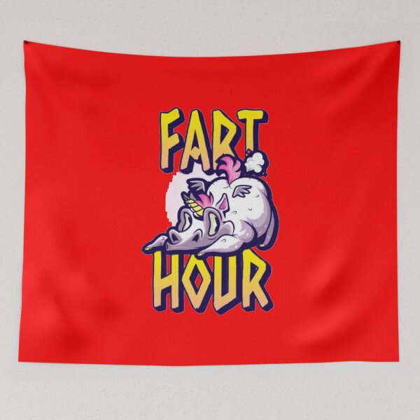 Item preview, Fart Hour Funny Farting Unicorn - Silly Cartoon Animal Humor designed and sold by GenZFashion000.