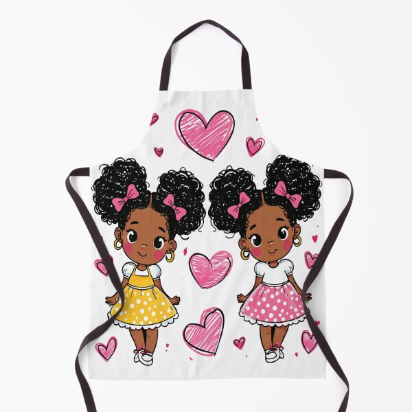 Item preview, Cute Twin Girls Love Hearts Print Pattern designed and sold by RichardRags.