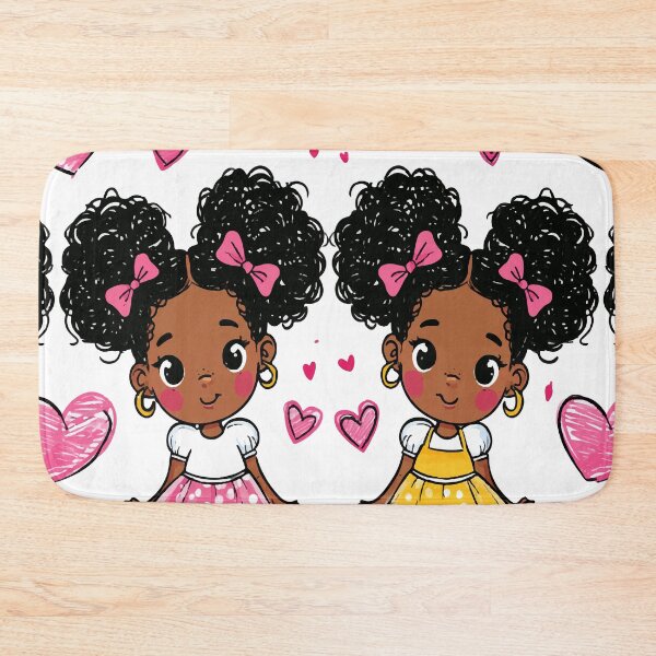 Item preview, Cute Twin Girls Love Hearts Print Pattern designed and sold by RichardRags.