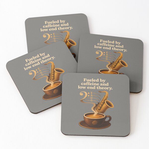 Item preview, Coffee Saxophone & Bass Clef - Coffee & Music  designed and sold by Art-Arcade6.