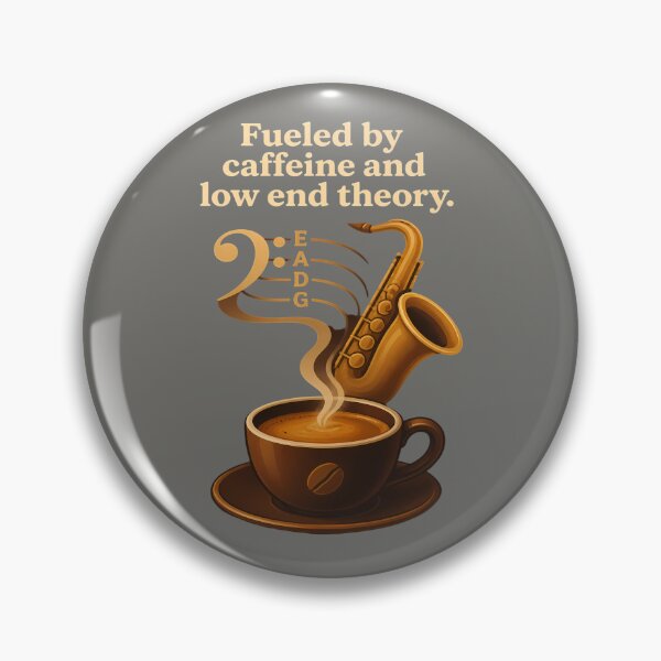 Item preview, Coffee Saxophone & Bass Clef - Coffee & Music  designed and sold by Art-Arcade6.