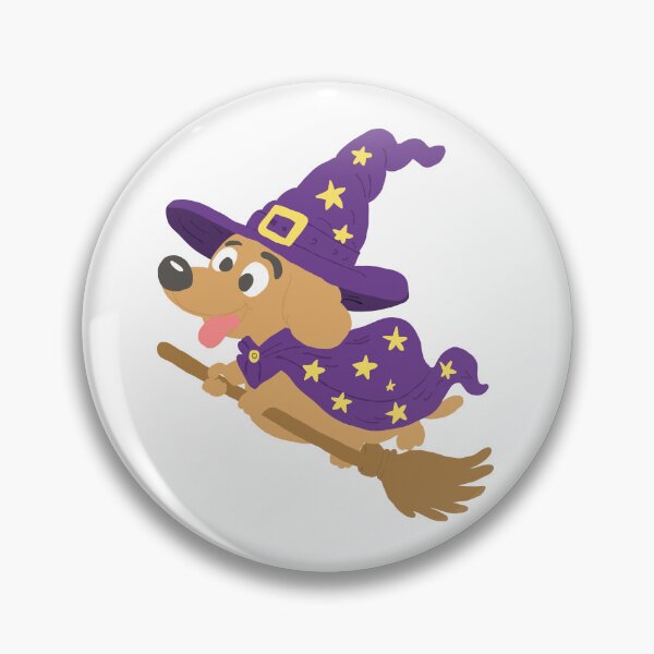 Item preview, Cute Halloween Witch Dachshund designed and sold by HappySunday001.