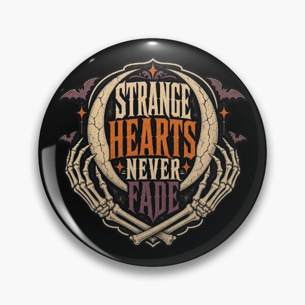 Item preview, Strange Hearts Never Fade - Gothic Skeleton Hands designed and sold by Graphic Vibe Designs.