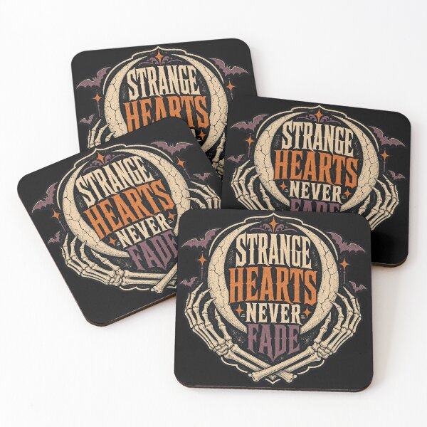 Item preview, Strange Hearts Never Fade - Gothic Skeleton Hands designed and sold by Graphic Vibe Designs.