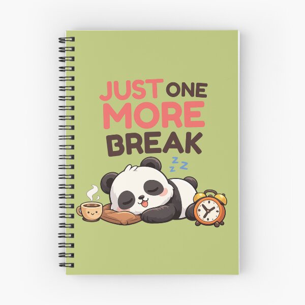 Item preview, Just One More Break – Relatable Study Humor Design for Students designed and sold by WallMuseStudio .