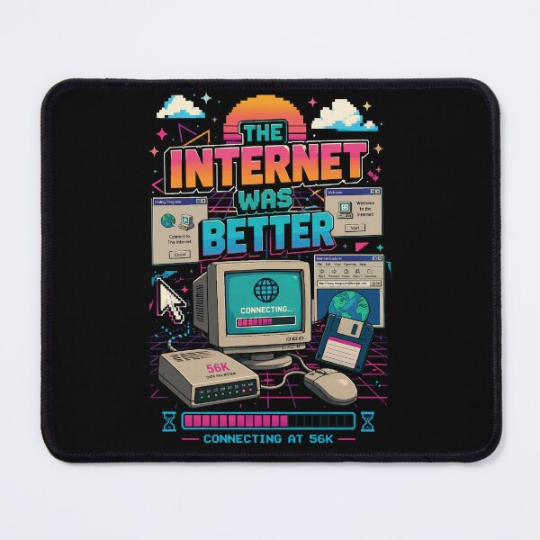 Item preview, The Internet Was Better T-Shirt | Retro 56K Dial-Up Computer Nostalgia Tee designed and sold by JIMBOEE.