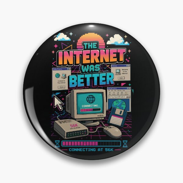 Item preview, The Internet Was Better T-Shirt | Retro 56K Dial-Up Computer Nostalgia Tee designed and sold by JIMBOEE.