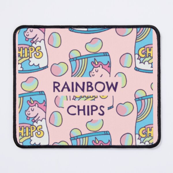 Item preview, Rainbow Chips Cute Kawaii Unicorn Snack Pattern designed and sold by GenZFashion000.