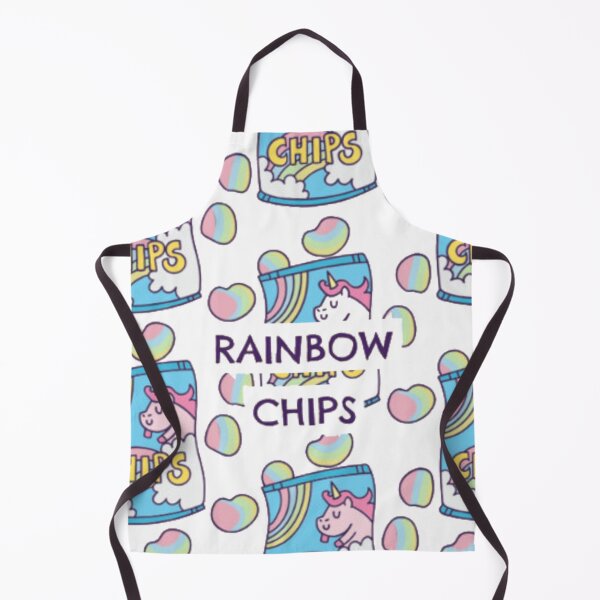 Item preview, Rainbow Chips Cute Kawaii Unicorn Snack Pattern designed and sold by GenZFashion000.