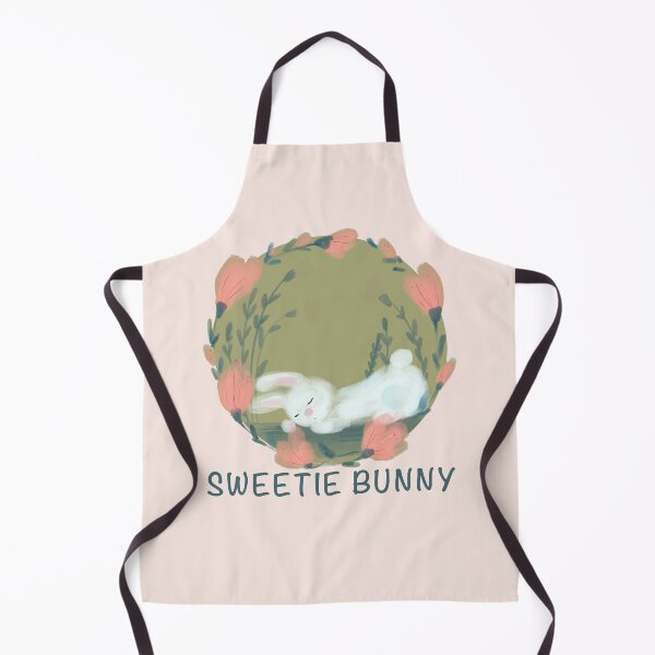 Item preview, Cute Sleeping Bunny Floral Cottagecore Spring Rabbit Nap designed and sold by ArtbyLanaN.