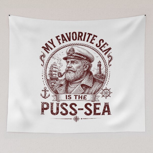 Item preview, My Favorite Sea Is the Puss-Sea designed and sold by watanabeee.