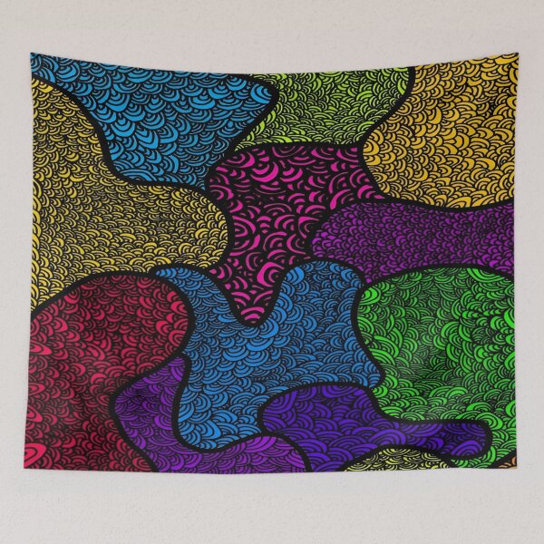Item preview, Intricate Swirling Patterns with Vibrant Colors Interwoven in a Kaleidoscopic Mosaic Style Celebration of Abstract Artistry designed and sold by Matt_Smith.