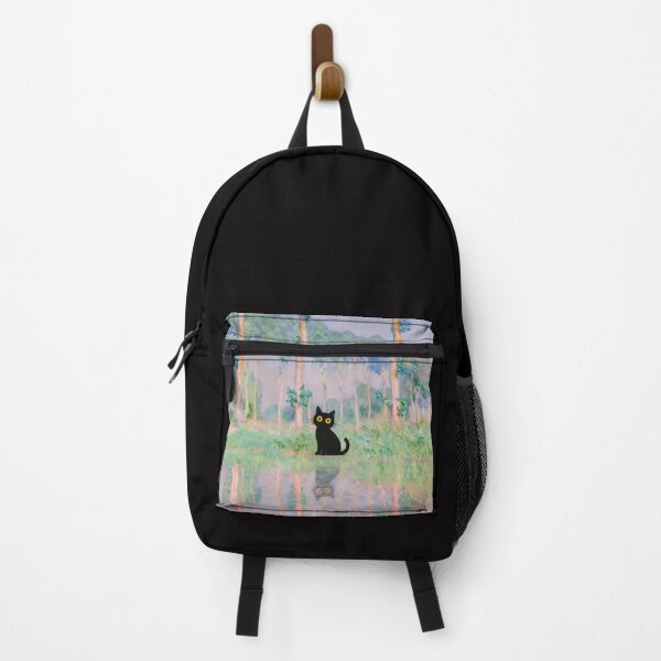 Item preview, Impressionist Black Cat Monet Parody designed and sold by PurrfectHome.