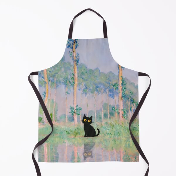 Item preview, Impressionist Black Cat Monet Parody designed and sold by PurrfectHome.