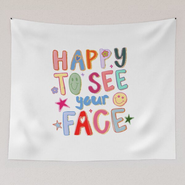 Item preview, Happy To See Your Face Teacher Shirt, Colorful Doodle Graphic Tee, Cute Back To School Teacher Gift, Retro Smiley Classroom Shirt, Comfort Colors designed and sold by Blebaylem.