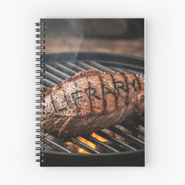 Item preview, Lifrary Steaks Grilling Foodie Book Lover Funny Meat Design Premium T-Shirt designed and sold by lifrary365.