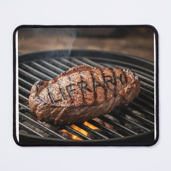 Item preview, Lifrary Steaks Grilling Foodie Book Lover Funny Meat Design Premium T-Shirt designed and sold by lifrary365.