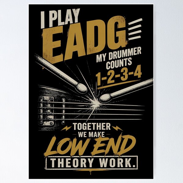 Item preview, Bassists & Drummers - Bass Player Humor  designed and sold by Art-Arcade6.