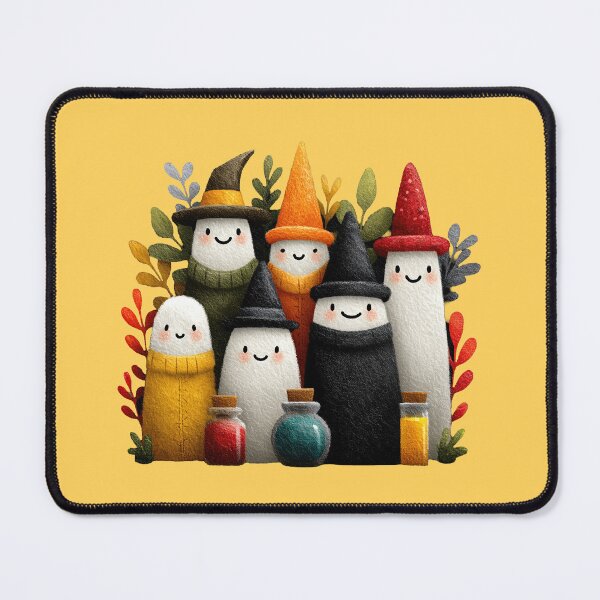 Item preview, Cute Felted Halloween Ghosts with Potion Bottles designed and sold by colorful-white.