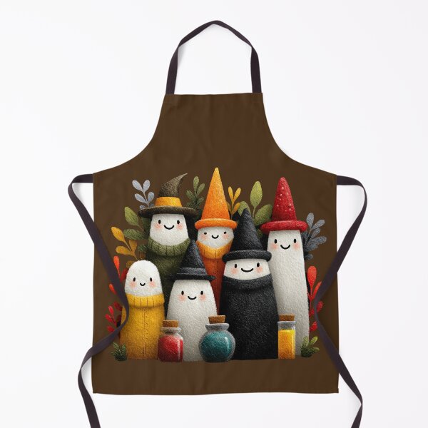 Item preview, Cute Felted Halloween Ghosts with Potion Bottles designed and sold by colorful-white.