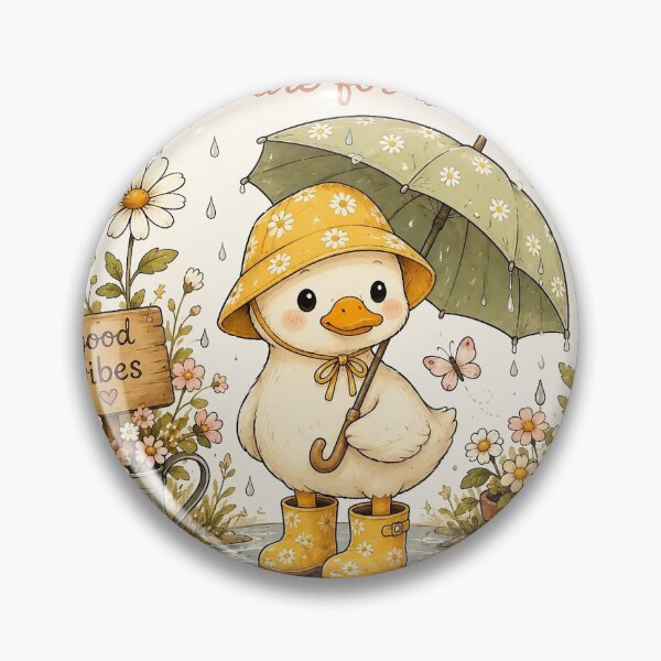 Item preview, Rainy Days & Puddles Cute Duck Sticker designed and sold by Velouraco77.