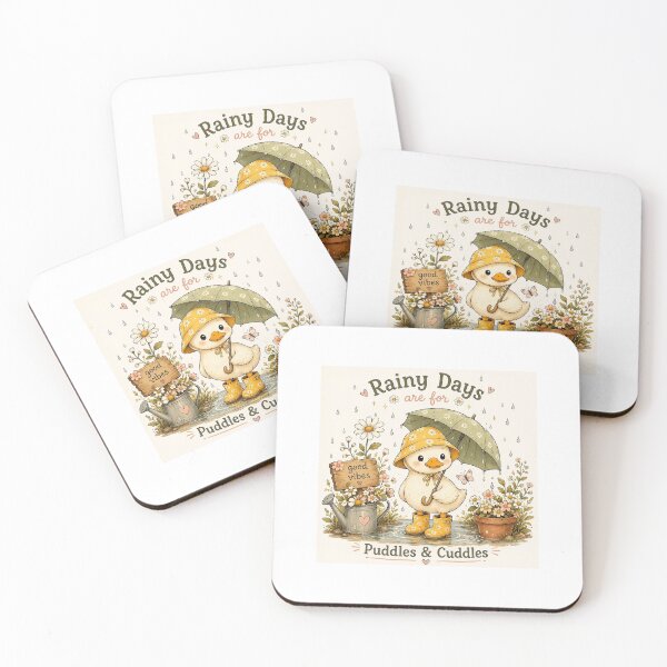 Item preview, Rainy Days & Puddles Cute Duck Sticker designed and sold by Velouraco77.