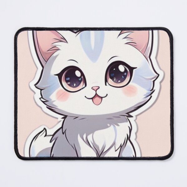 Item preview, Digital Art - Stylized Kitten, Manga Inspired Illustration designed and sold by World-Pets.