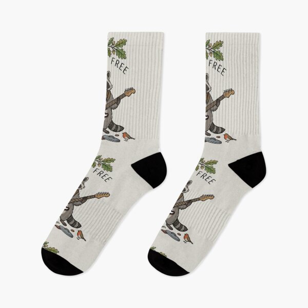 Item preview, Feral and Free Raccoon Playing Guitar Cute Trash Panda Design designed and sold by Evelashop.