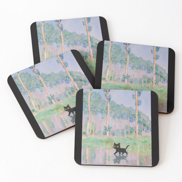 Item preview,   Monet's Cat - Cute Impressionist Landscape Parody designed and sold by PurrfectHome.