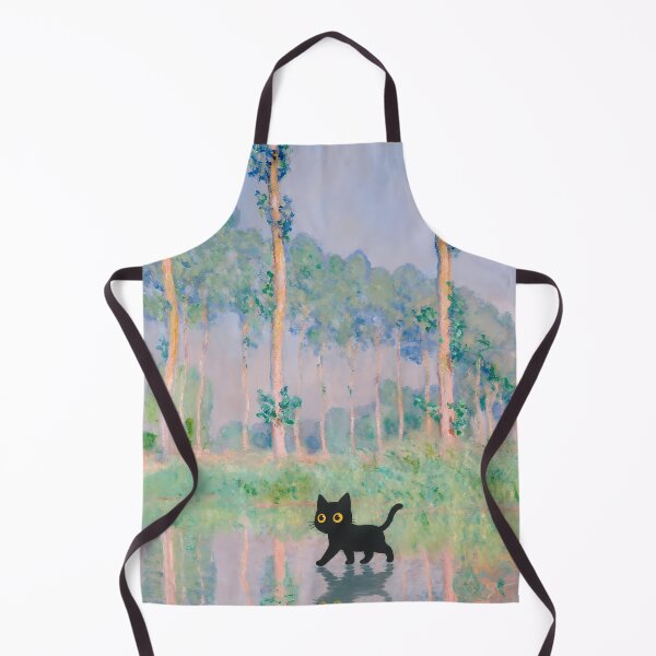 Item preview, Monet's Cat - Cute Impressionist Landscape Parody designed and sold by PurrfectHome.
