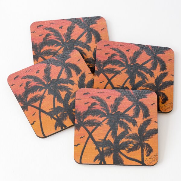 Item preview, Sunset and Coconut Trees designed and sold by HAC Studio.